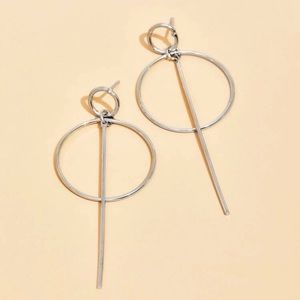 Silver Double Drop Earrings